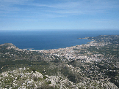 Jávea vista desde el Montgó