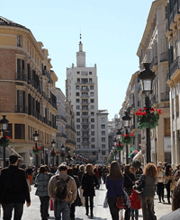 Calle Marqués de Larios en Málaga