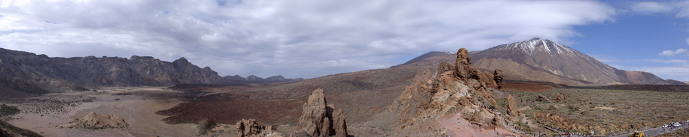 Vista del circo de Las Cañadas del Teide